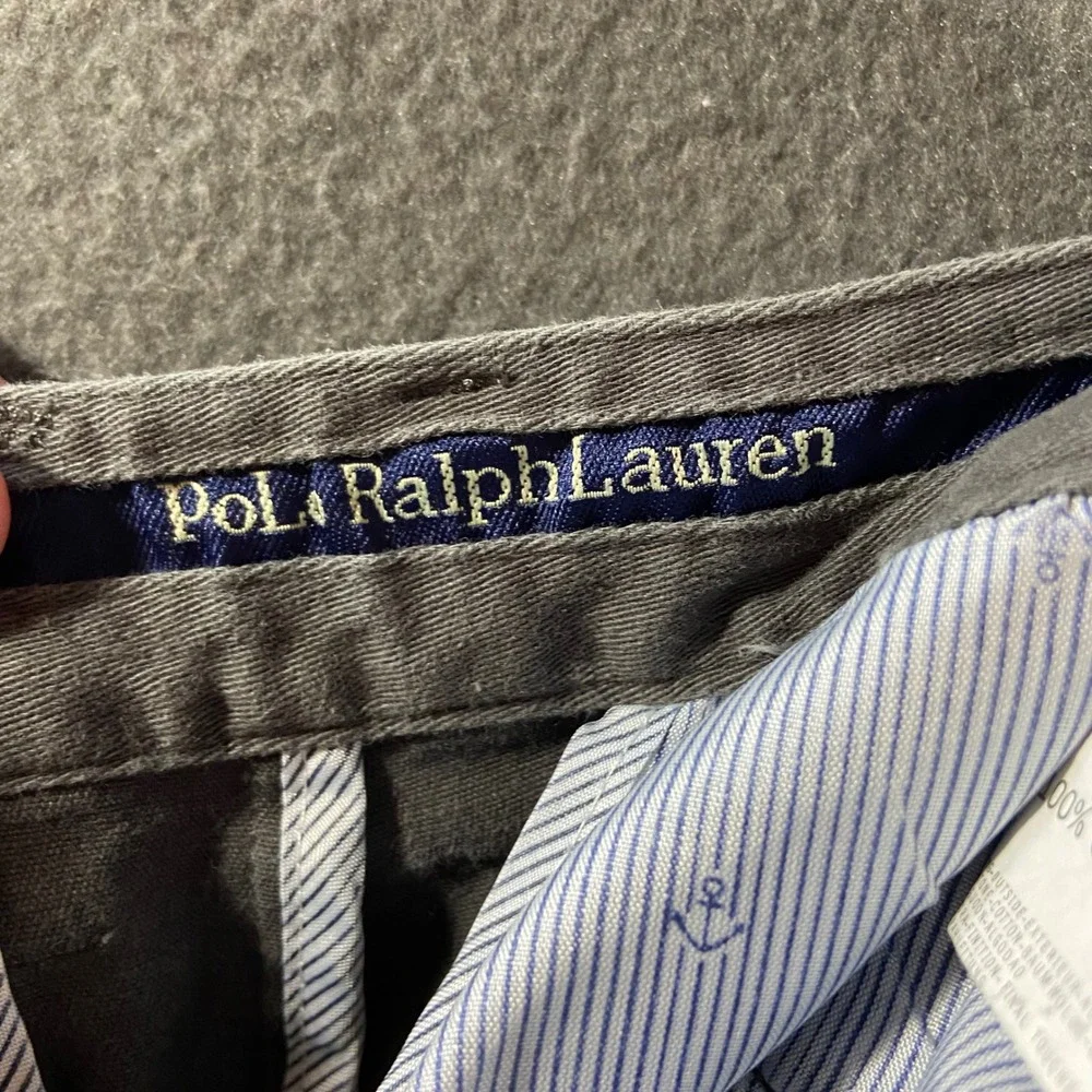 Polo Ralph Lauren grey Chino Pants 36 Cotton Twill Straight minimalist neutral